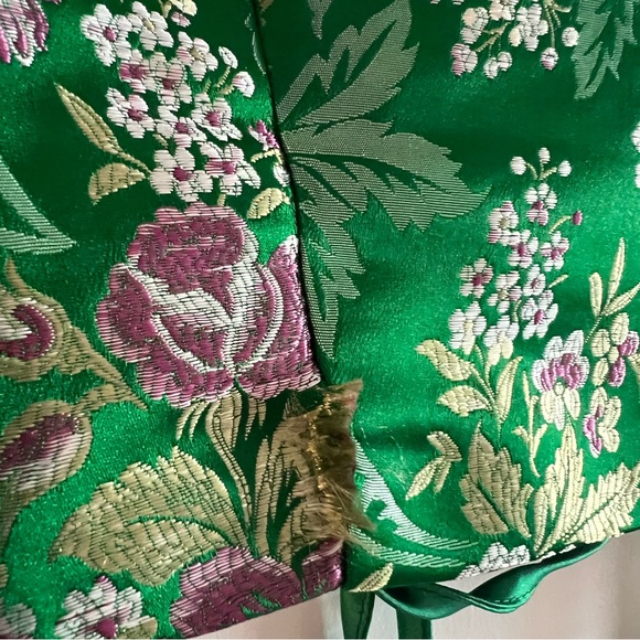 Sweetly Chic Green Floral Jacquard Two-Piece Mini Dress - Picture 12 of 14